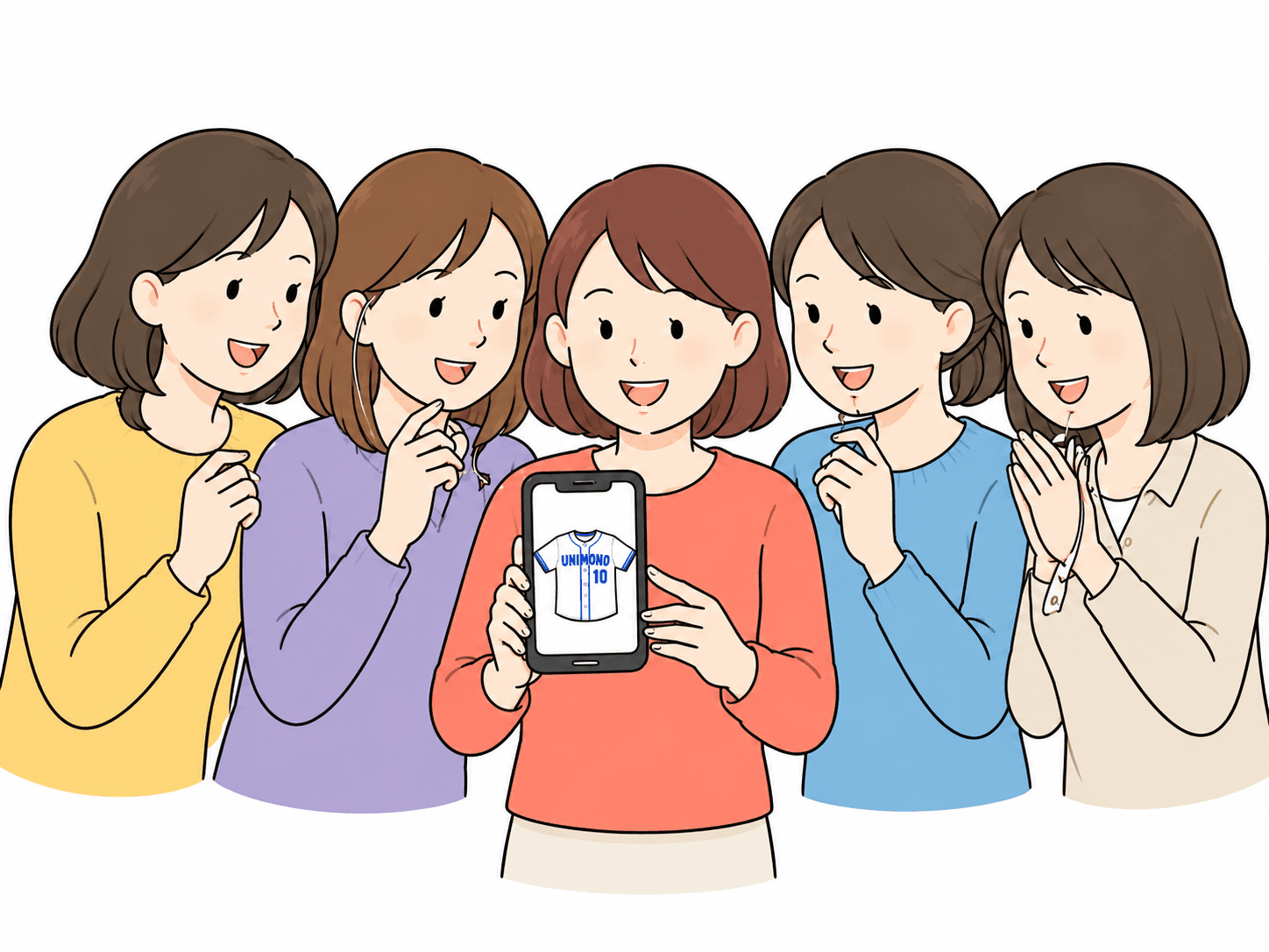 デザインご確認のイラスト